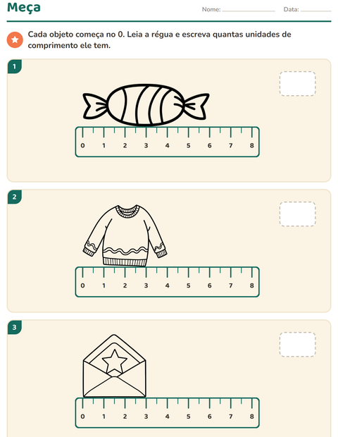Pré-visualização da ficha de Medidas com Natal P&B para 2º ano do ensino fundamental
