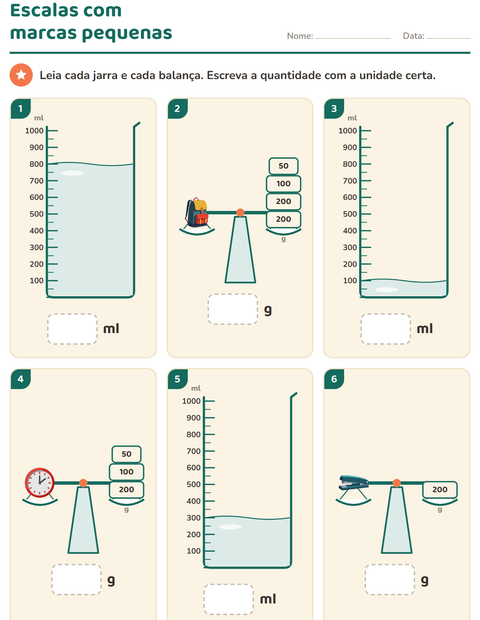 Pré-visualização da ficha de Medidas com Sala de aula para 2º ano do ensino fundamental