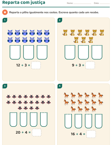 Multiplicação no 2º ano: disposição retangular e parcelas iguais — 4