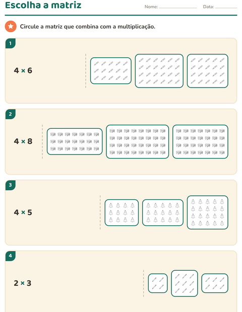 Pré-visualização da ficha de Multiplicação com Sala de aula (P&B) para 2º ano do ensino fundamental