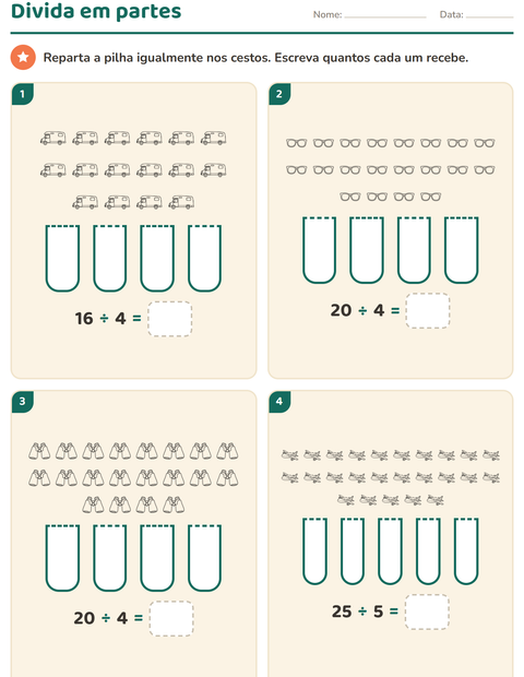 Pré-visualização da ficha de Multiplicação com Viagens e Férias PB para 3º ano do ensino fundamental