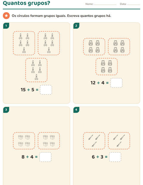 Pré-visualização da ficha de Multiplicação com Educação PB para 2º ano do ensino fundamental