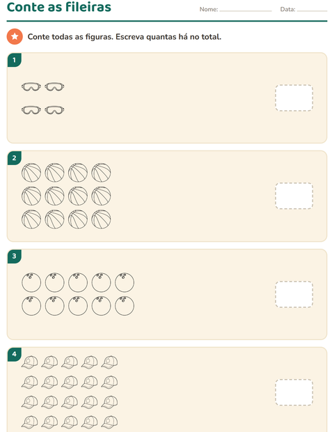 Pré-visualização da ficha de Multiplicação com Esportes PB para Educação infantil (pré-escola, 5-7 anos)