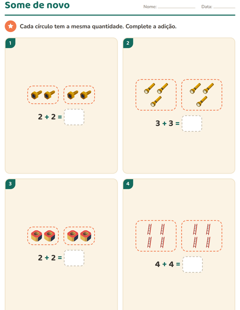 Pré-visualização da ficha de Multiplicação com Ferramentas para 2º ano do ensino fundamental