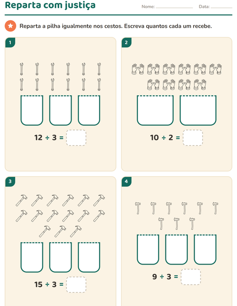 Pré-visualização da ficha de Multiplicação com Ferramentas PB para 2º ano do ensino fundamental