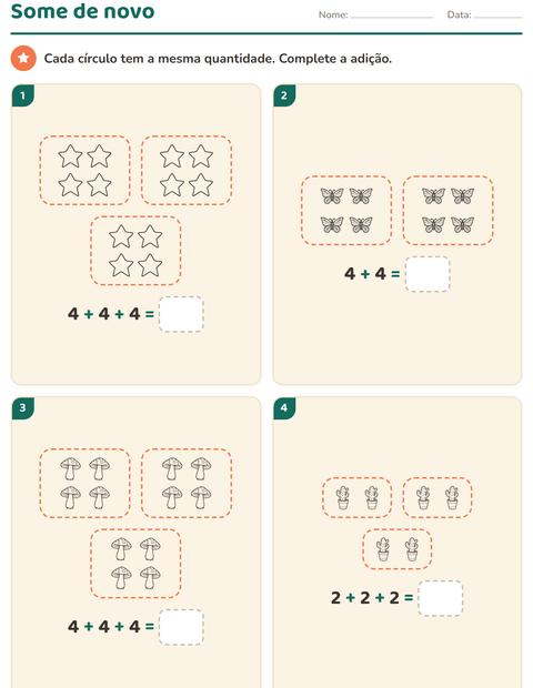 Pré-visualização da ficha de Multiplicação com Natureza PB para 2º ano do ensino fundamental