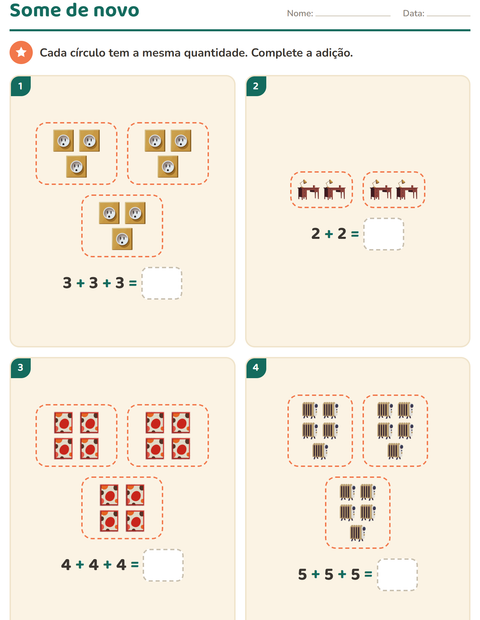 Pré-visualização da ficha de Multiplicação com Pela casa para 2º ano do ensino fundamental