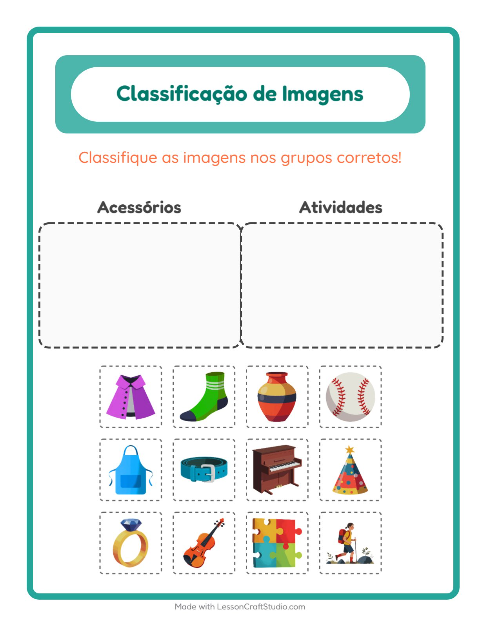 Pré-visualização da ficha de Ordenar Imagens para Educação infantil (pré-escola, 5-7 anos)