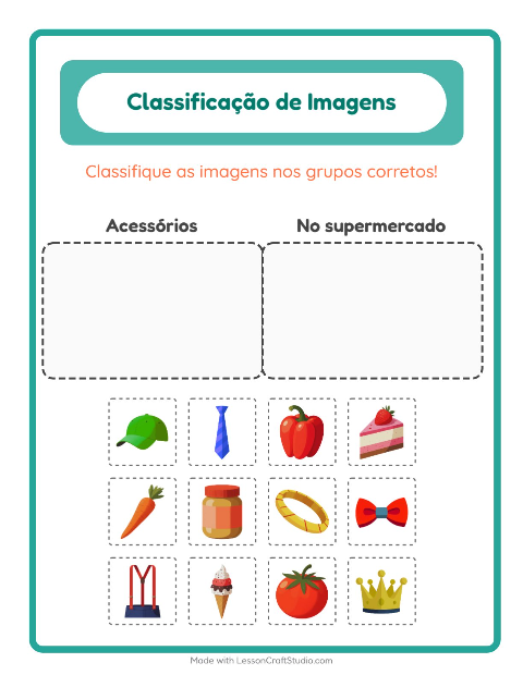 Pré-visualização da ficha de Ordenar Imagens para Educação infantil (pré-escola, 5-7 anos)