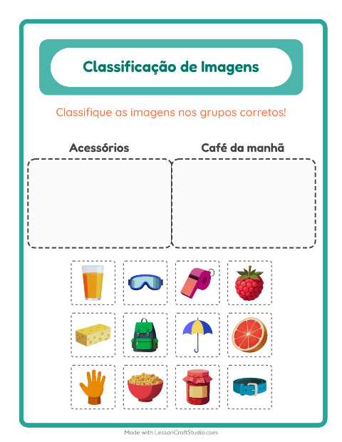 Pré-visualização da ficha de Ordenar Imagens para Educação infantil (pré-escola, 5-7 anos)