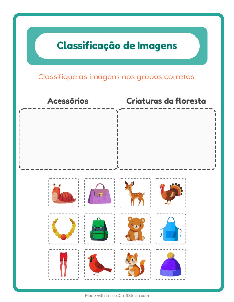 Pré-visualização da ficha de Ordenar Imagens para Educação infantil (pré-escola, 5-7 anos)