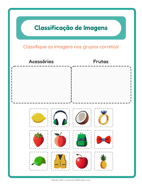 Pré-visualização da ficha de Ordenar Imagens para Educação infantil (pré-escola, 5-7 anos)
