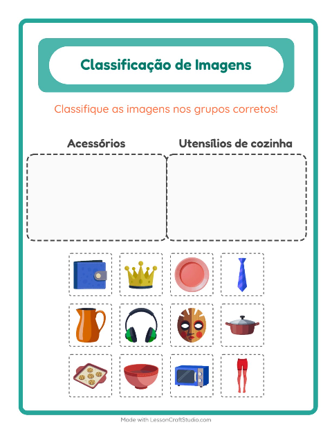 Pré-visualização da ficha de Ordenar Imagens para Educação infantil (pré-escola, 5-7 anos)