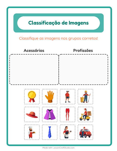 Pré-visualização da ficha de Ordenar Imagens para Educação infantil (pré-escola, 5-7 anos)