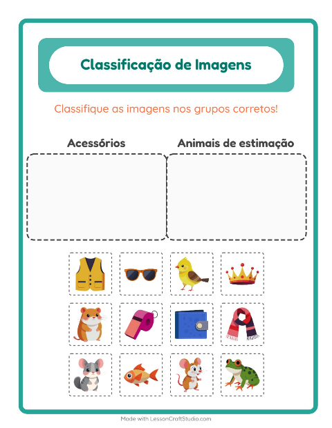 Pré-visualização da ficha de Ordenar Imagens para Educação infantil (pré-escola, 5-7 anos)