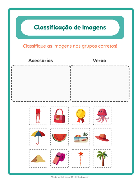 Pré-visualização da ficha de Ordenar Imagens para Educação infantil (pré-escola, 5-7 anos)