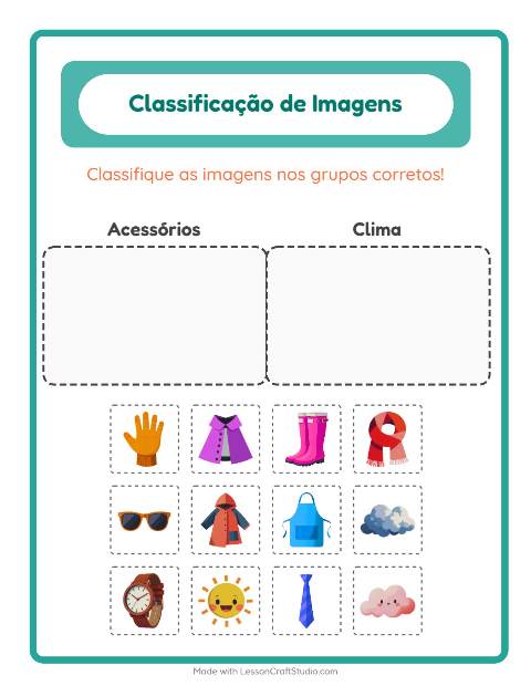 Pré-visualização da ficha de Ordenar Imagens para Educação infantil (pré-escola, 5-7 anos)