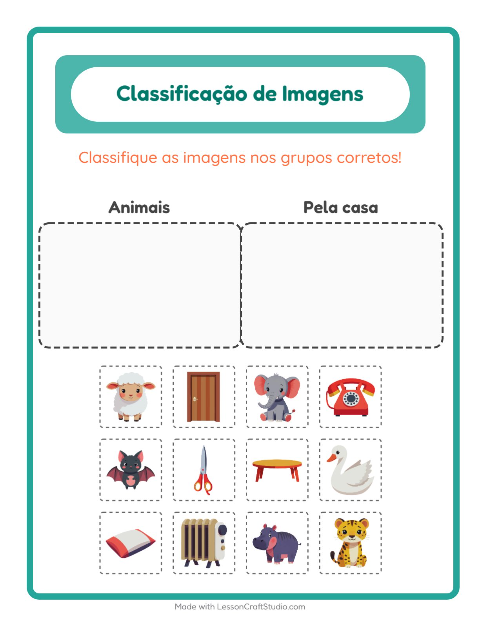 Pré-visualização da ficha de Ordenar Imagens para Educação infantil (pré-escola, 5-7 anos)