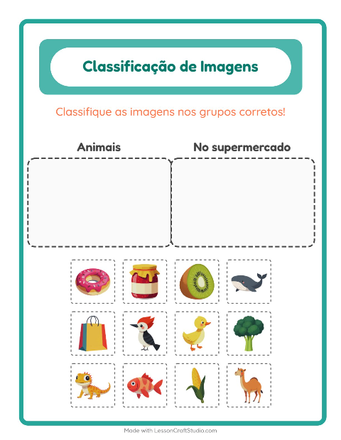 Pré-visualização da ficha de Ordenar Imagens para Educação infantil (pré-escola, 5-7 anos)