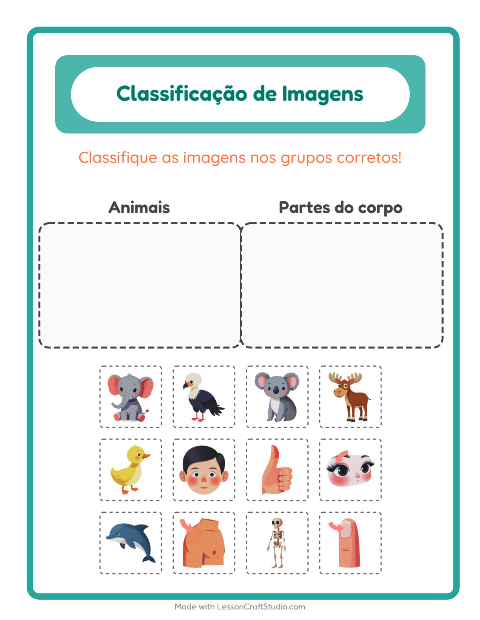 Pré-visualização da ficha de Ordenar Imagens para Educação infantil (pré-escola, 5-7 anos)