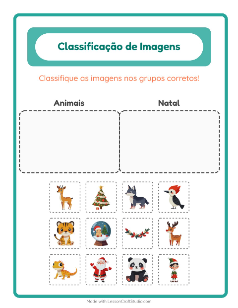 Pré-visualização da ficha de Ordenar Imagens para Educação infantil (pré-escola, 5-7 anos)