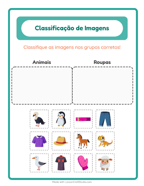 Pré-visualização da ficha de Ordenar Imagens para Educação infantil (pré-escola, 5-7 anos)