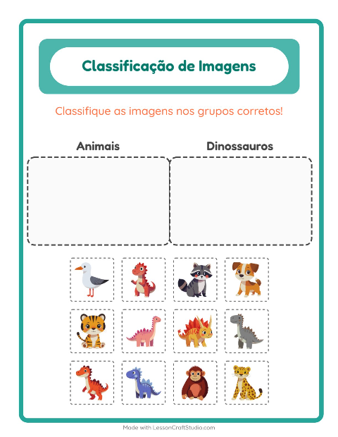 Pré-visualização da ficha de Ordenar Imagens para Educação infantil (pré-escola, 5-7 anos)