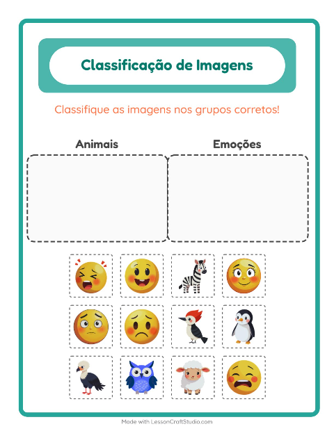 Pré-visualização da ficha de Ordenar Imagens para Educação infantil (pré-escola, 5-7 anos)