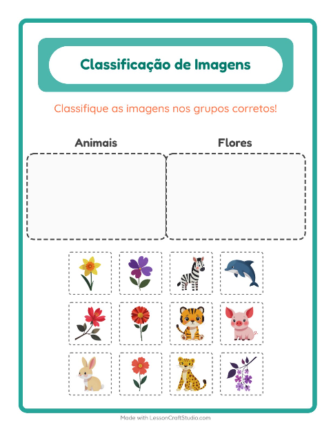 Pré-visualização da ficha de Ordenar Imagens para Educação infantil (pré-escola, 5-7 anos)