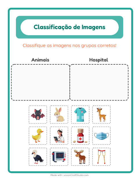 Pré-visualização da ficha de Ordenar Imagens para Educação infantil (pré-escola, 5-7 anos)