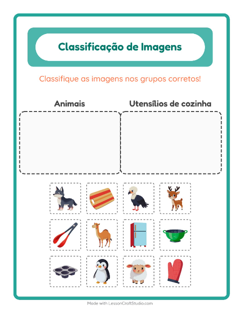 Pré-visualização da ficha de Ordenar Imagens para Educação infantil (pré-escola, 5-7 anos)