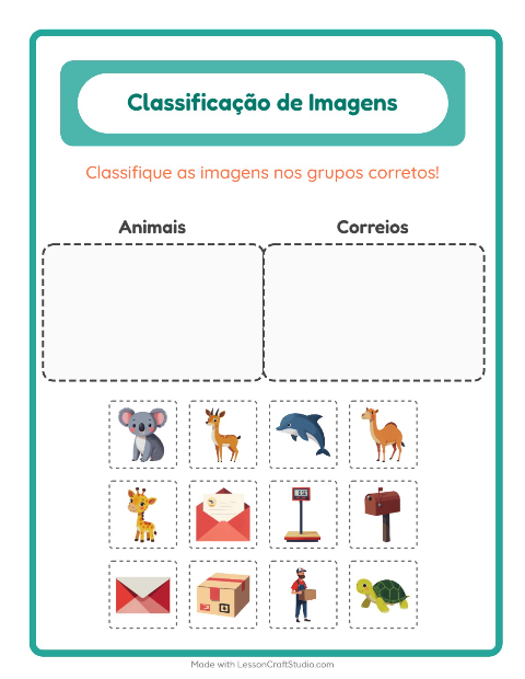 Pré-visualização da ficha de Ordenar Imagens para Educação infantil (pré-escola, 5-7 anos)