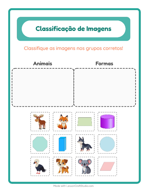 Pré-visualização da ficha de Ordenar Imagens para Educação infantil (pré-escola, 5-7 anos)
