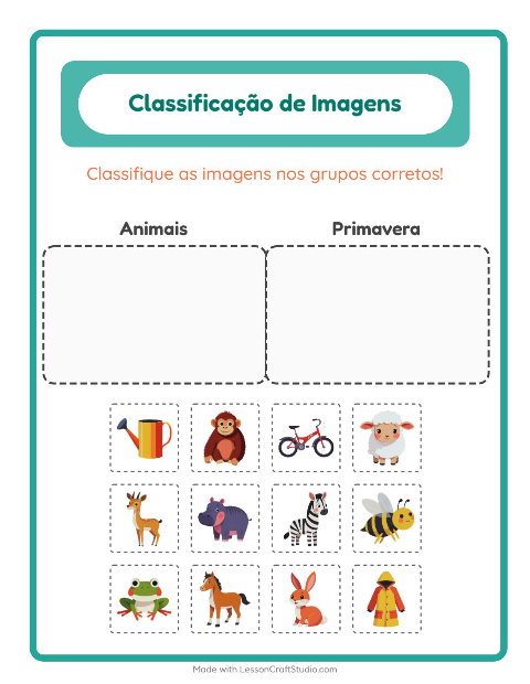 Pré-visualização da ficha de Ordenar Imagens para Educação infantil (pré-escola, 5-7 anos)