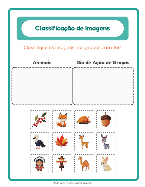 Pré-visualização da ficha de Ordenar Imagens para Educação infantil (pré-escola, 5-7 anos)