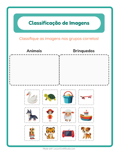 Pré-visualização da ficha de Ordenar Imagens para Educação infantil (pré-escola, 5-7 anos)