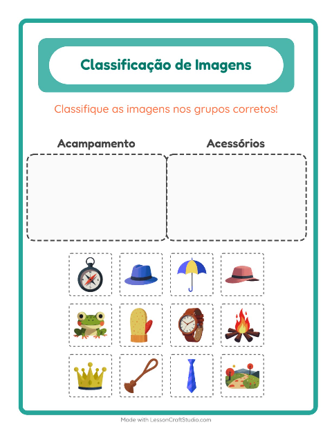 Pré-visualização da ficha de Ordenar Imagens para Educação infantil (pré-escola, 5-7 anos)