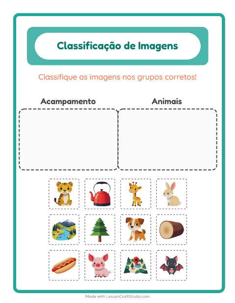 Pré-visualização da ficha de Ordenar Imagens para Educação infantil (pré-escola, 5-7 anos)