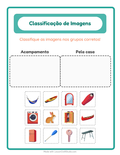 Pré-visualização da ficha de Ordenar Imagens para Educação infantil (pré-escola, 5-7 anos)