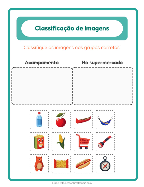 Pré-visualização da ficha de Ordenar Imagens para Educação infantil (pré-escola, 5-7 anos)
