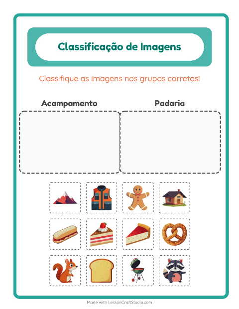 Pré-visualização da ficha de Ordenar Imagens para Educação infantil (pré-escola, 5-7 anos)