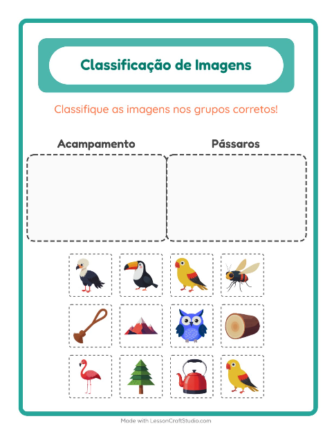 Pré-visualização da ficha de Ordenar Imagens para Educação infantil (pré-escola, 5-7 anos)