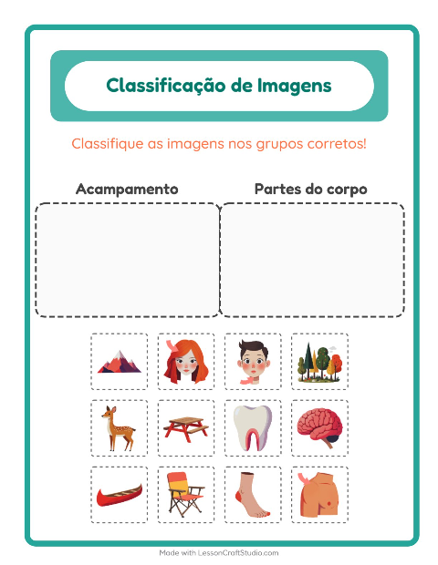 Pré-visualização da ficha de Ordenar Imagens para Educação infantil (pré-escola, 5-7 anos)