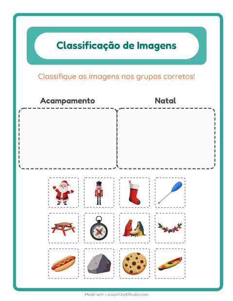 Pré-visualização da ficha de Ordenar Imagens para Educação infantil (pré-escola, 5-7 anos)