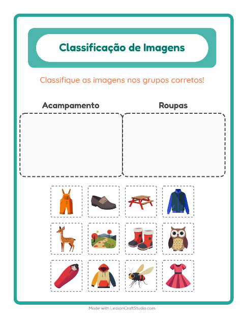 Pré-visualização da ficha de Ordenar Imagens para Educação infantil (pré-escola, 5-7 anos)
