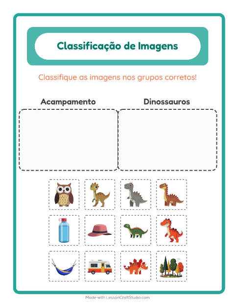 Pré-visualização da ficha de Ordenar Imagens para Educação infantil (pré-escola, 5-7 anos)