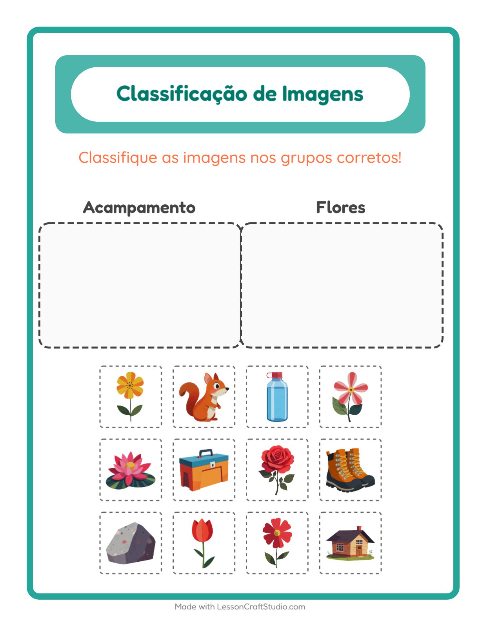 Pré-visualização da ficha de Ordenar Imagens para Educação infantil (pré-escola, 5-7 anos)