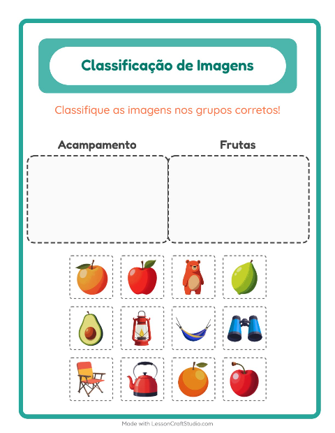 Pré-visualização da ficha de Ordenar Imagens para Educação infantil (pré-escola, 5-7 anos)