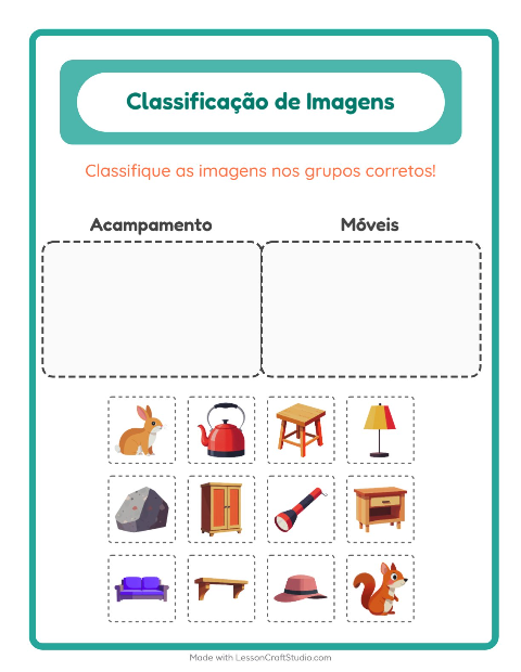 Pré-visualização da ficha de Ordenar Imagens para Educação infantil (pré-escola, 5-7 anos)