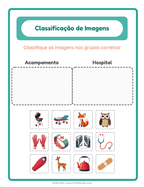 Pré-visualização da ficha de Ordenar Imagens para Educação infantil (pré-escola, 5-7 anos)
